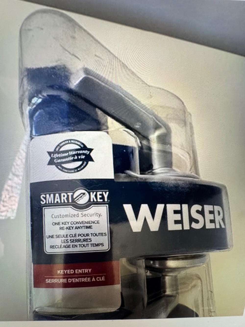 Weiser Smart Key Kim Series 9GLC5350-024 Entry Level, Satin Chrome, Residential - Picture 2 of 6